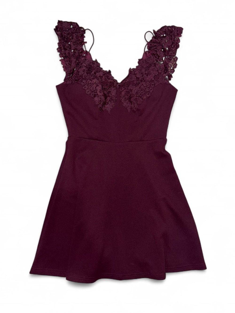 Charlotte Russe Lace-Trim Mini Dress